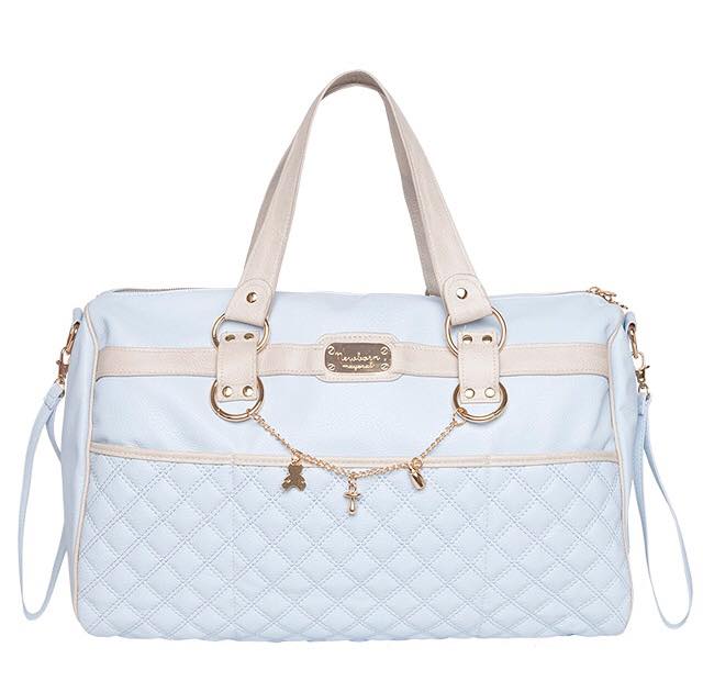 Borsa bianco e rosa
