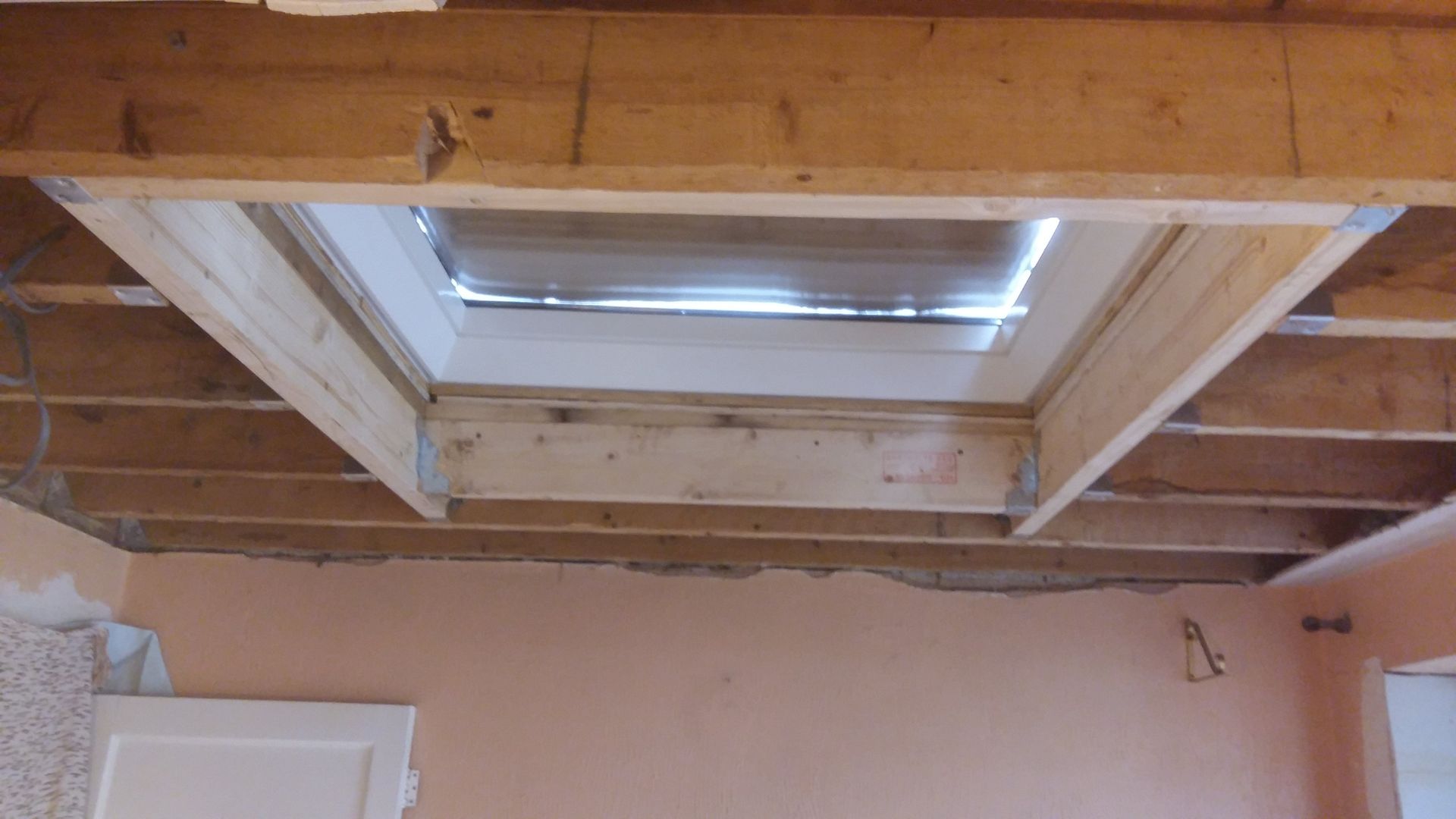 before new roof fitting