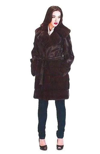 Woman Wearing Fur Coat — Bayonne, NJ — Famous Furs Ltd.