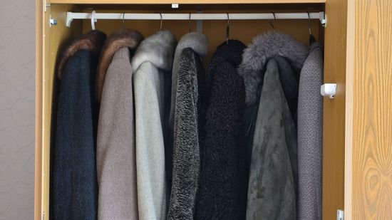 Closet with Coats — Bayonne, NJ — Famous Furs Ltd. Closet with Coats — Bayonne, NJ — Famous Furs Ltd.