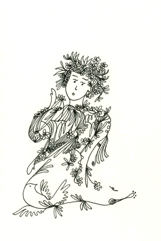 Drawing ink on paper Laurence Groux