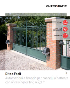 automazione cancelli a battente anta singola