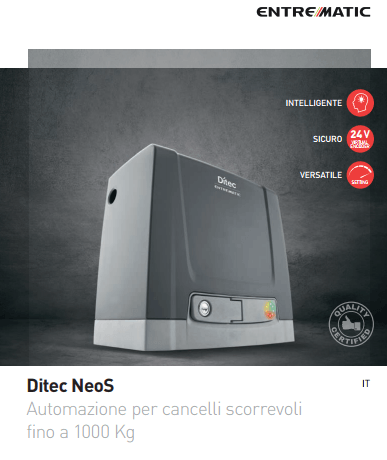 automazione cancelli scorrevoli fino a 1000 kg