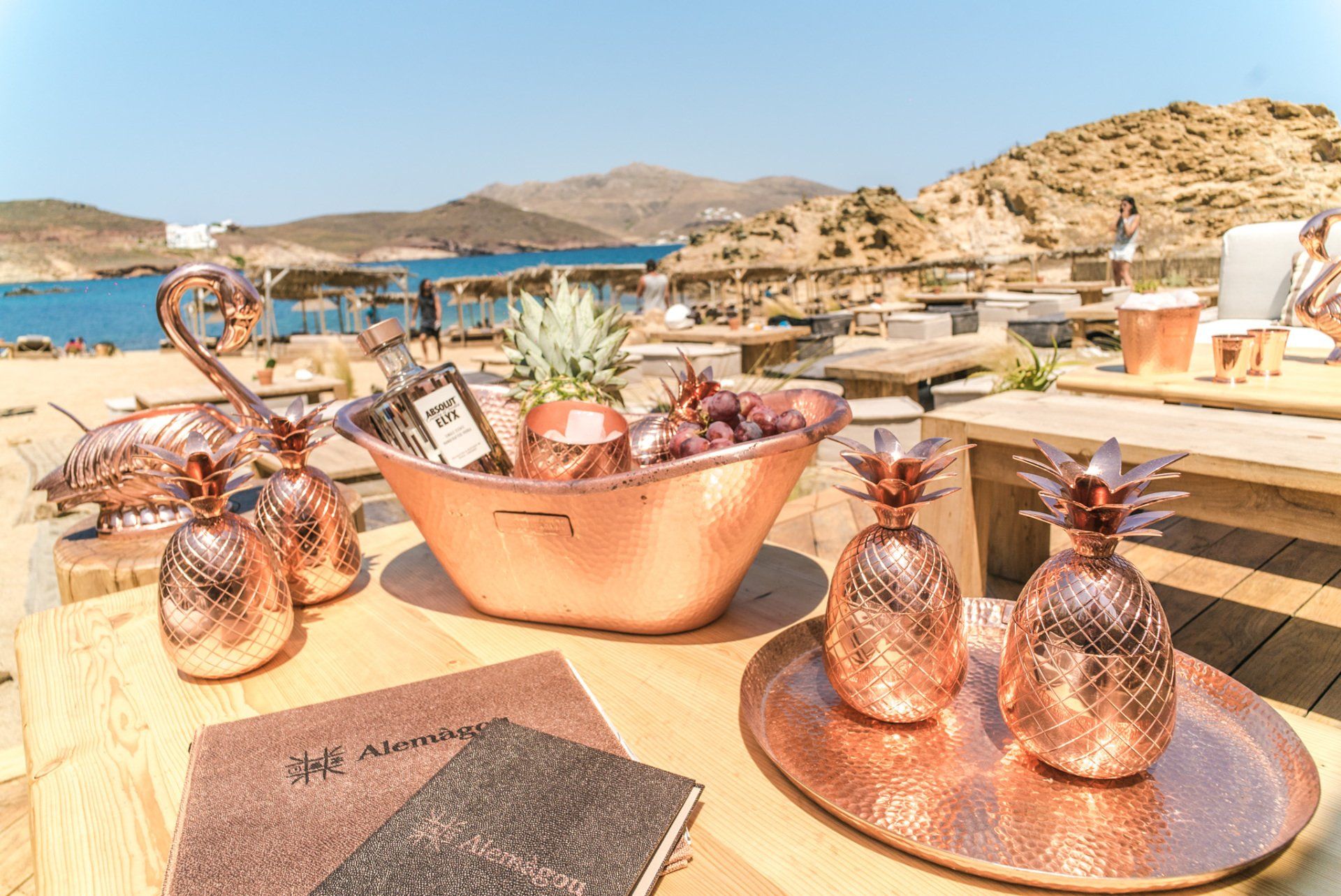Alemagou Beach Bar Mykonos Grécia