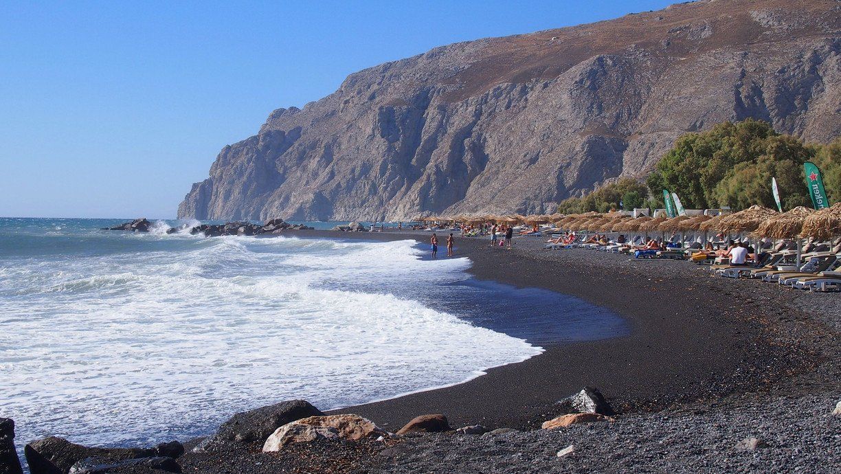 Kamari Beach Grécia Santorini
