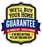 A sign that says we 'll buy your home guarantee