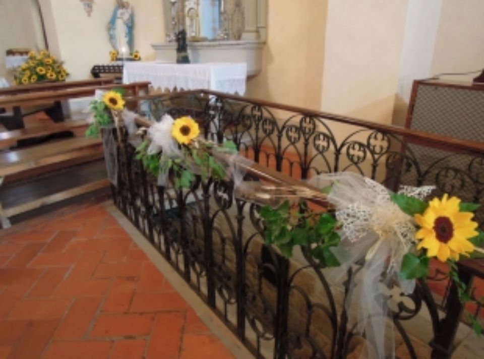 decorazione con girasoli