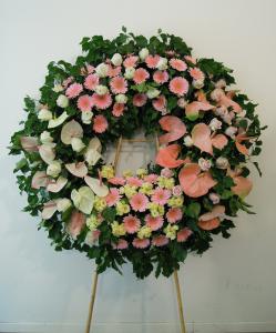 corona di fiori per rito funebre