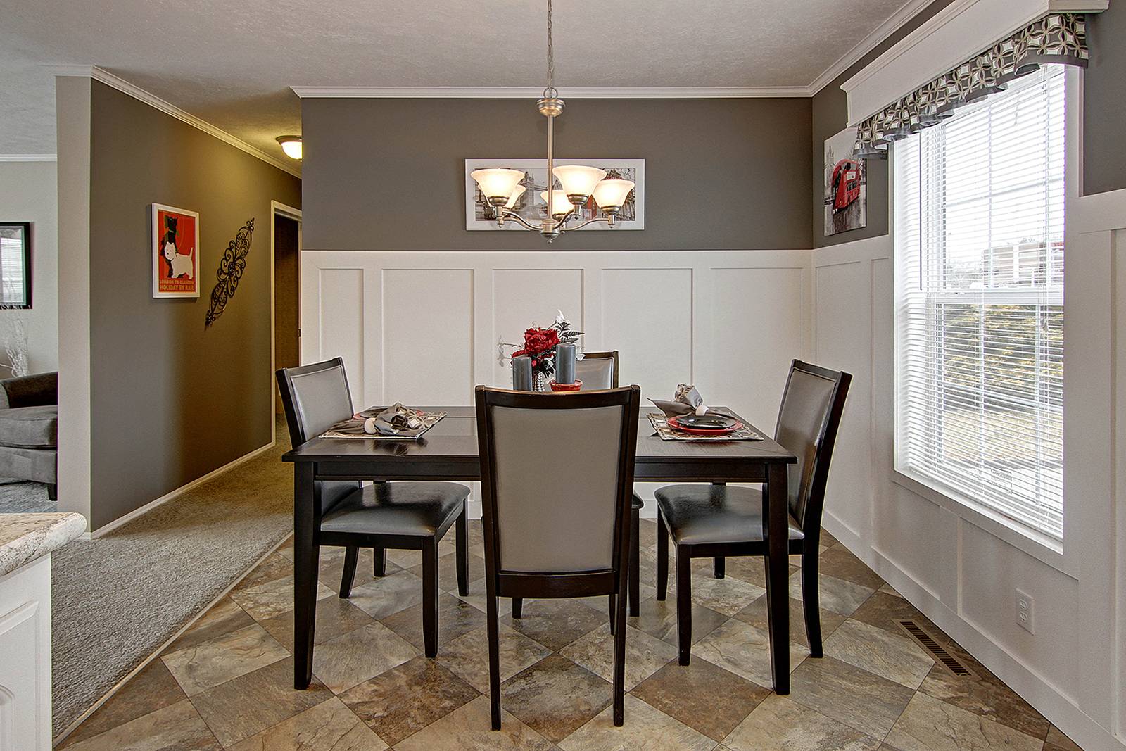 Bean's Homes Dining Room Interior Options in Lyndonville, Vermont