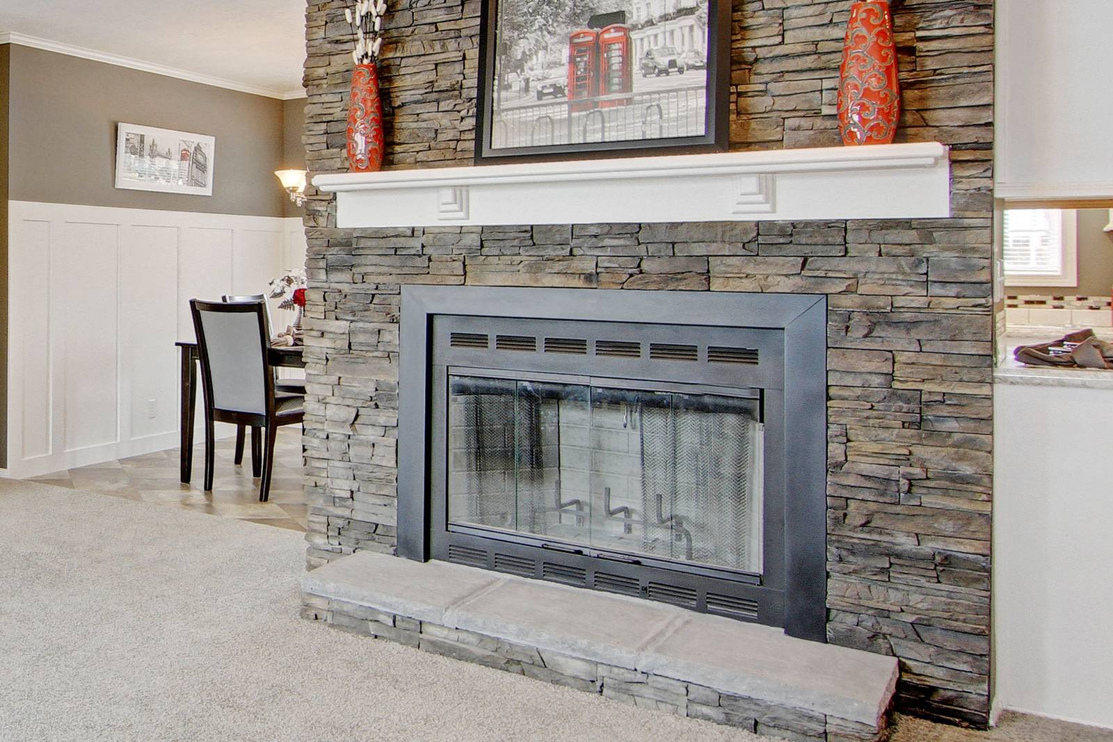 Manufactured home fireplace options in Lyndonville, VT
