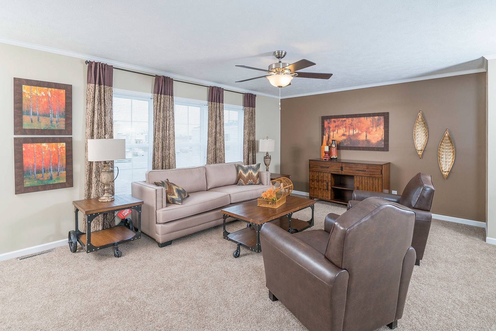 Living room manufactured home options