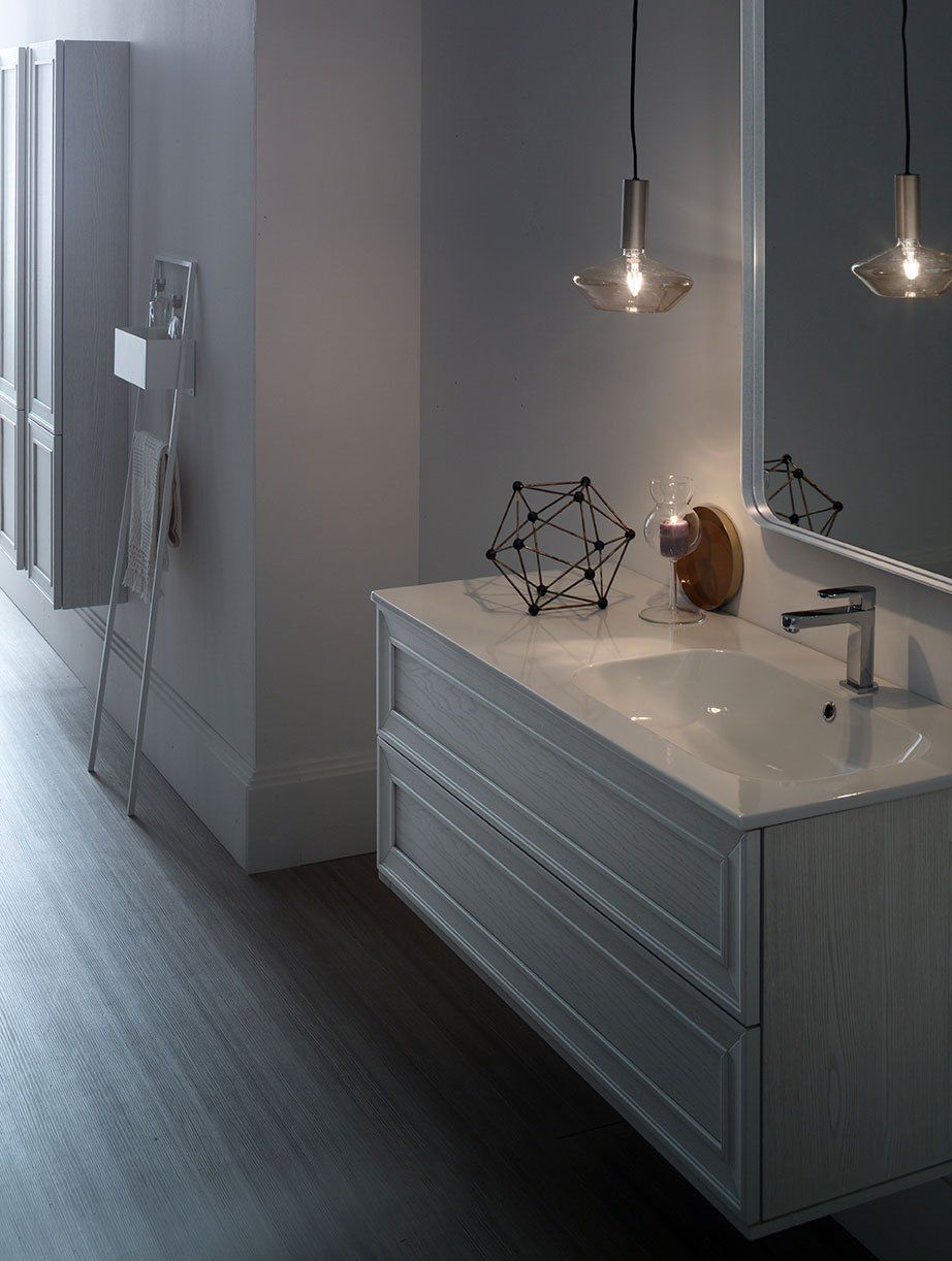 composizione bagno con telaio frassino 02p1