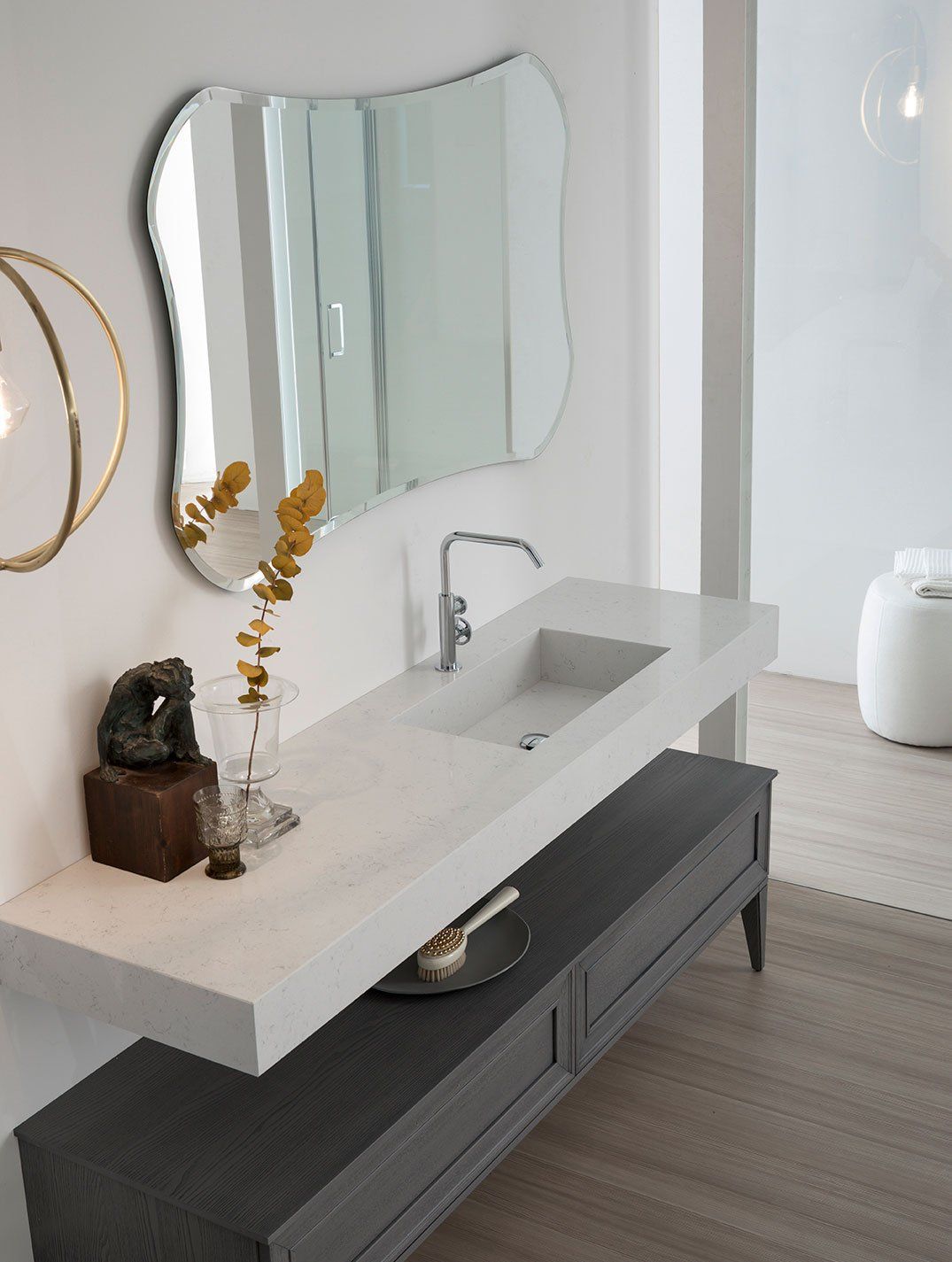 composizione bagno con telaio frassino 04p1