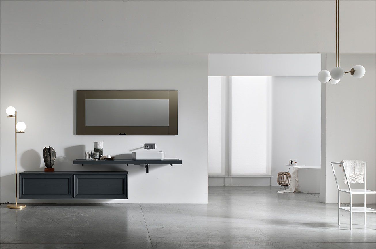 composizione bagno con telaio frassino 07p5