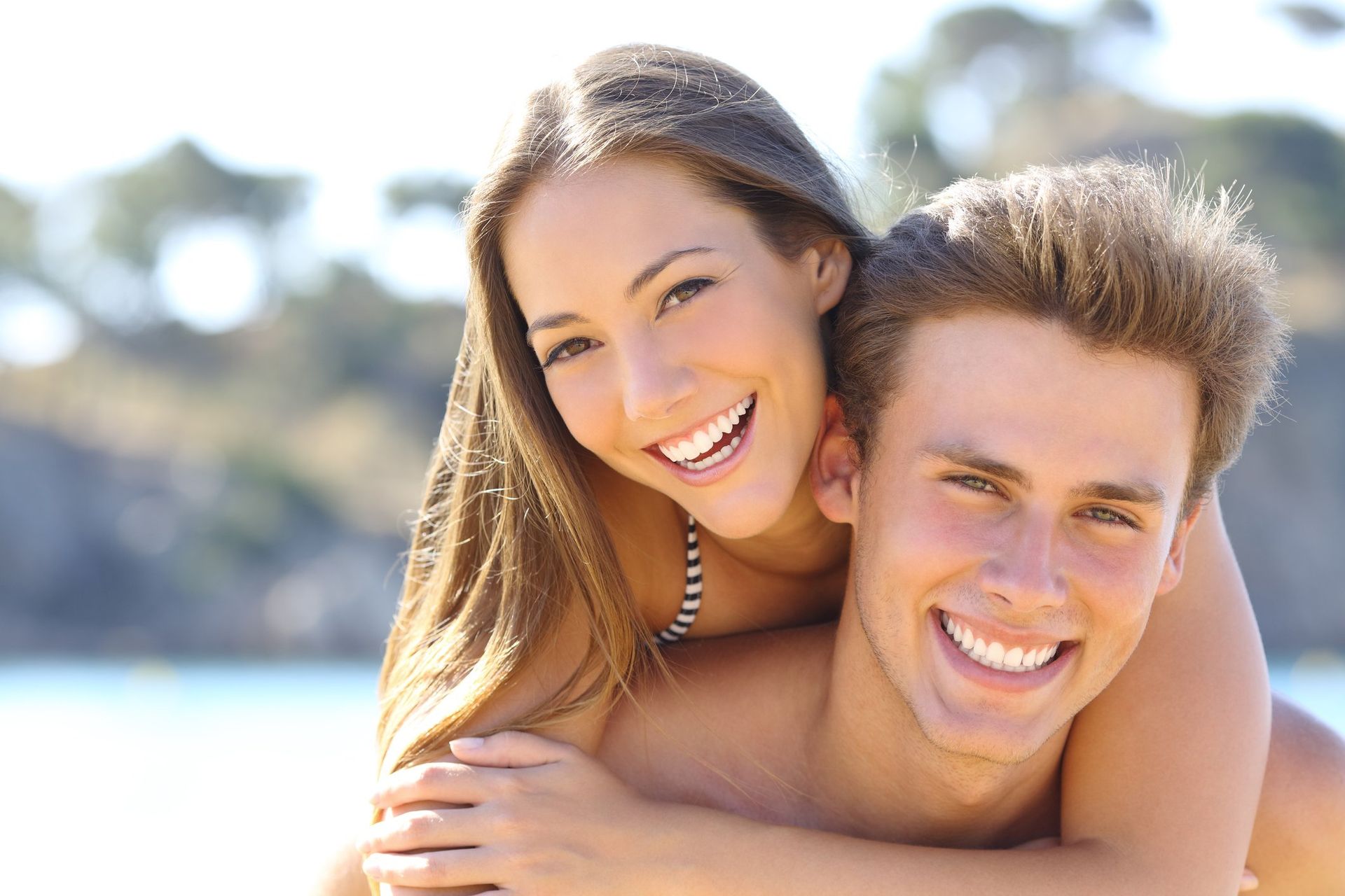 woman smiling