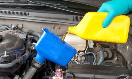 oil refilling in the engine