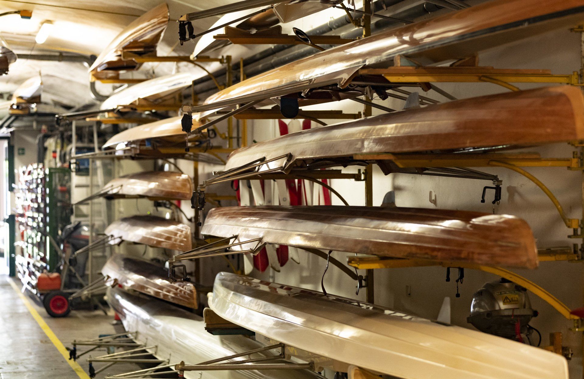 wooden canoes