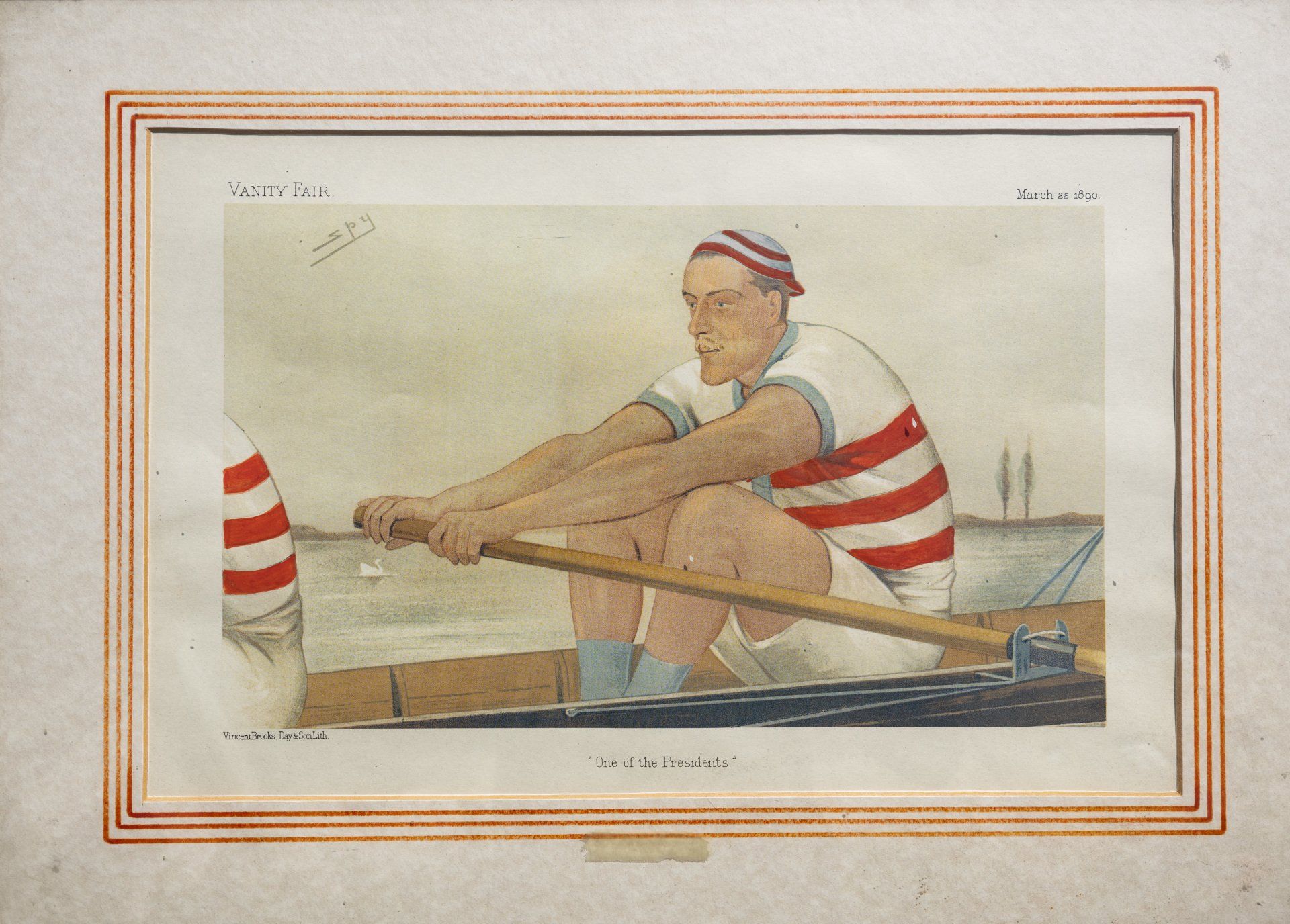 painting of a rower
