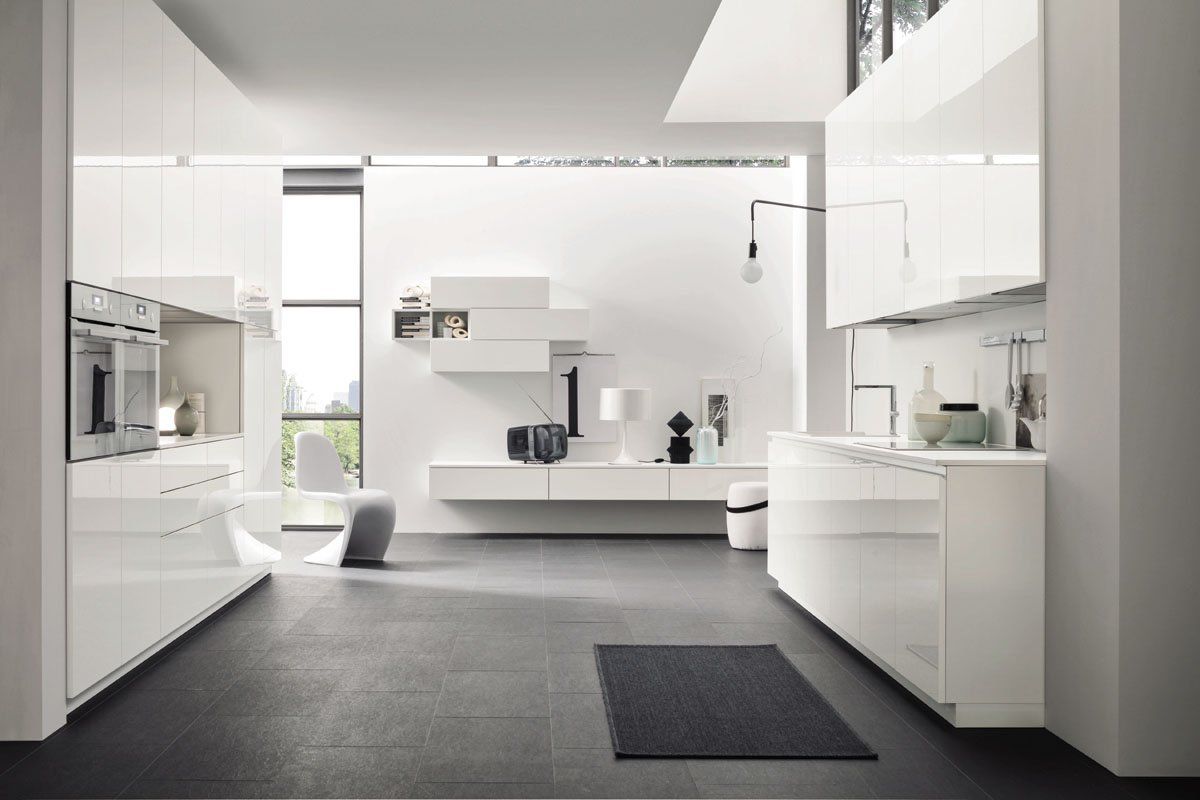 cucina moderna bianca