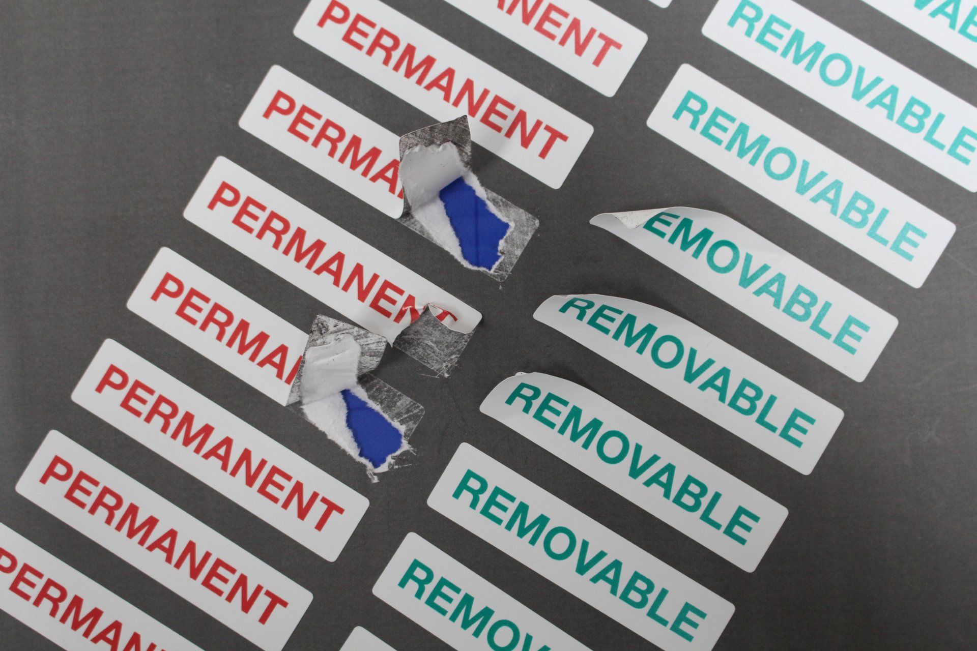PERMANENT & REMOVABLE