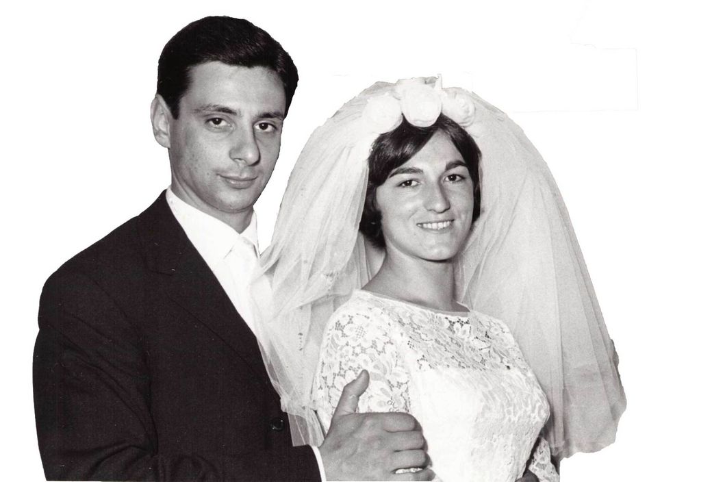 la titolare e il marito nel giorno del matrimonio