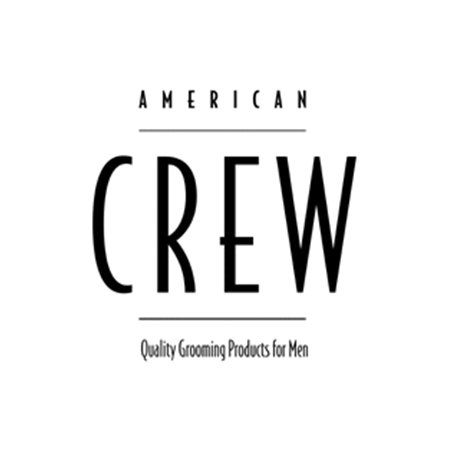 Ein Logo für hochwertige Pflegeprodukte von American Crew für Männer