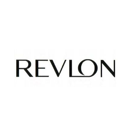 Das Revlon-Logo ist schwarz und weiß auf weißem Hintergrund.
