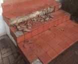 before terrazzo steps