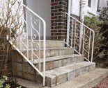 before terrazzo steps