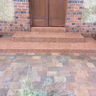 terrazzo pink steps