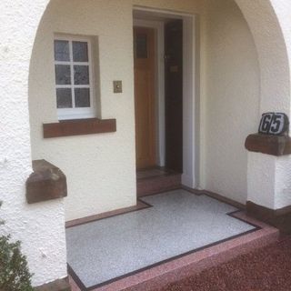 terrazzo entrance