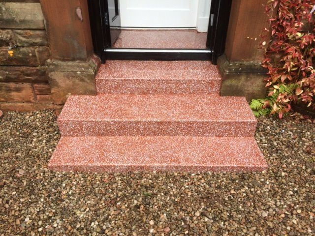 terrazzo pink steps
