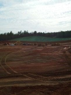 Middle of Man-Made Lake - Sisk Grading in McDowell County
