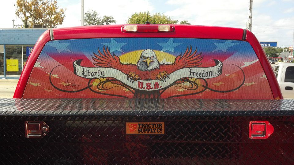 rear window decal lake city