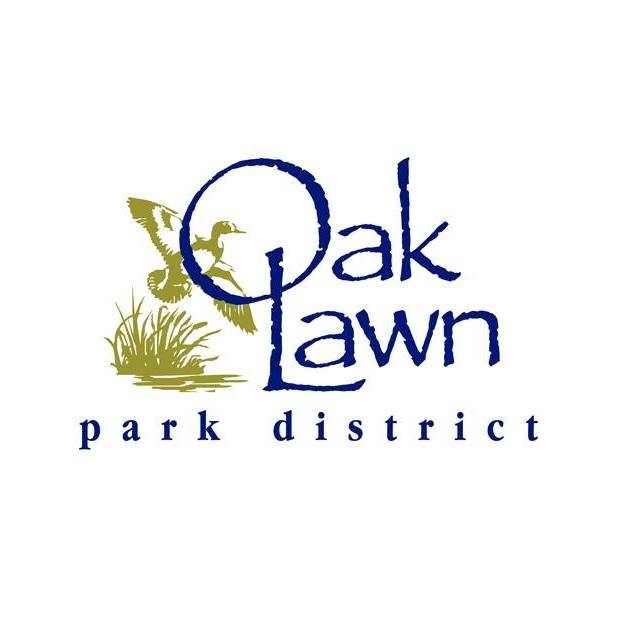A logo for the oak lawn park district