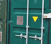 green colour container