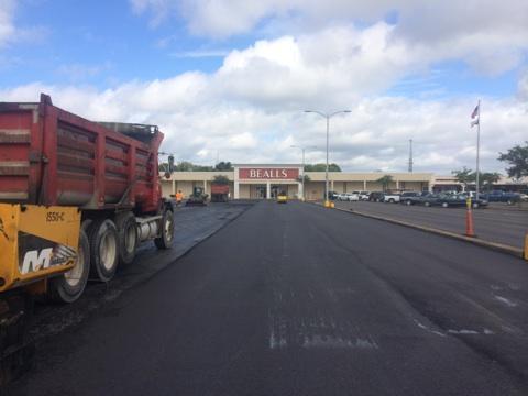 Shopping Center Parking Lot Commercial Parking Lot Replacement | Auburn, IN | H.E.V. Asphalt Paving Co.