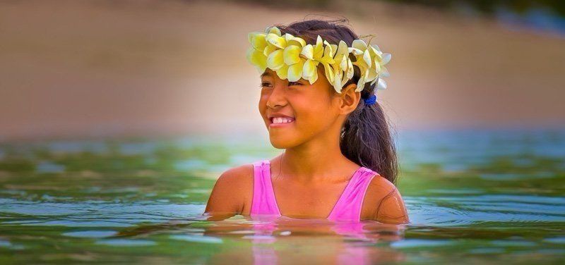 Tonga Girl tonga girl in water
