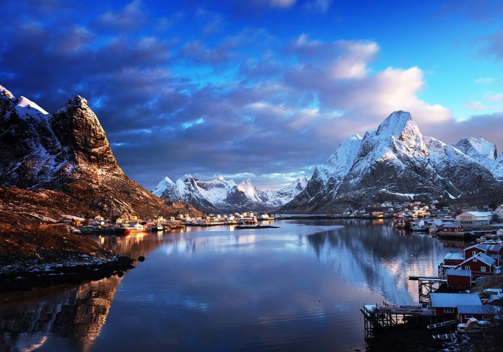 Majestic mountains of norway