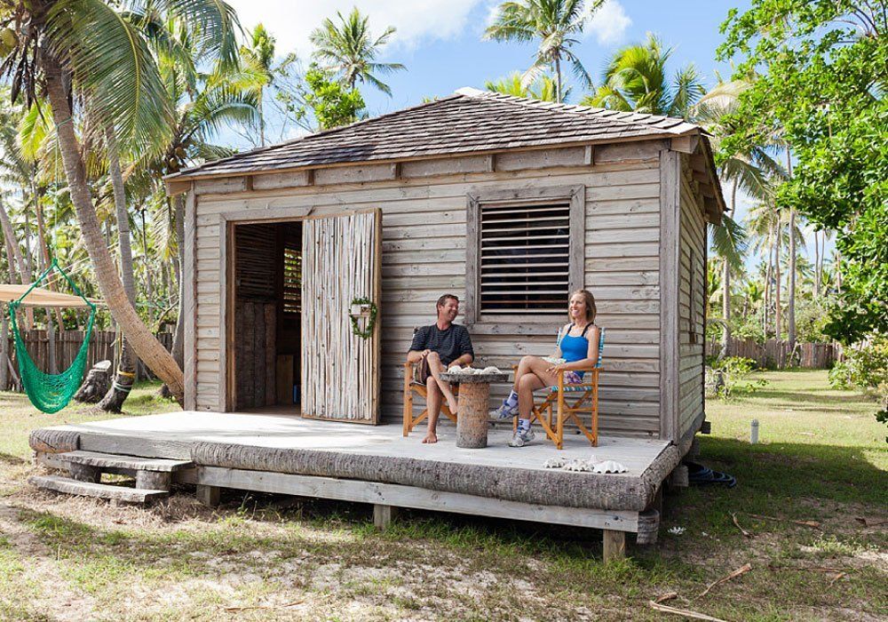 tropical huts