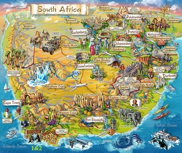 Map of touring days
