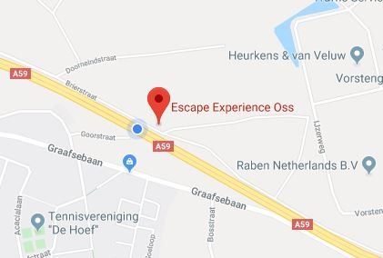 Kaart met de locatie van 