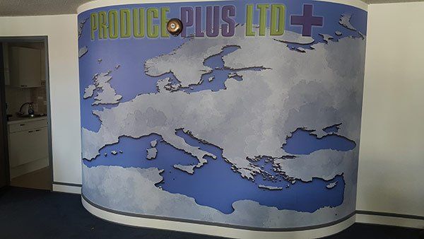 Digital printing of signage in process