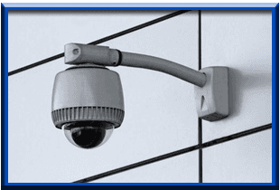 For CCTV installation in Blackpool call 01253 203 939 security camera mounted on a wall