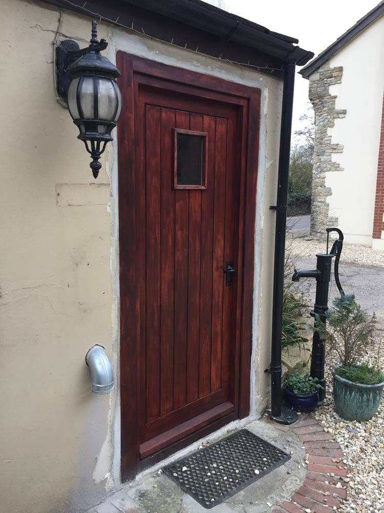 wooden doors installed for home front door