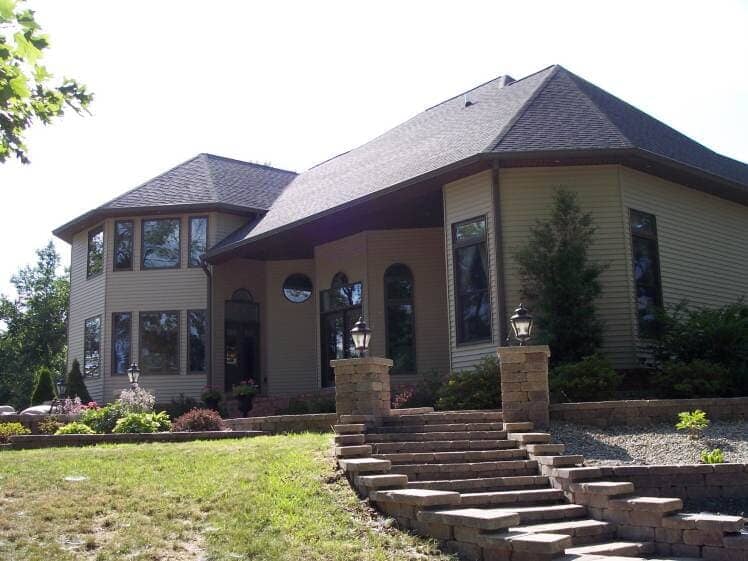 Modern Houses at Lake Moses — Rock Staircase in Marion, IL