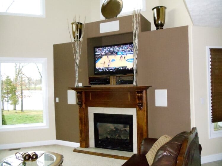 Custom Design Rooms at Lake Moses — Fireplace in Living Room in Marion, IL