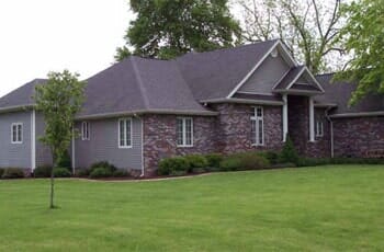 Olsen Homes - Green Surroundings of Brick House in Marion, IL