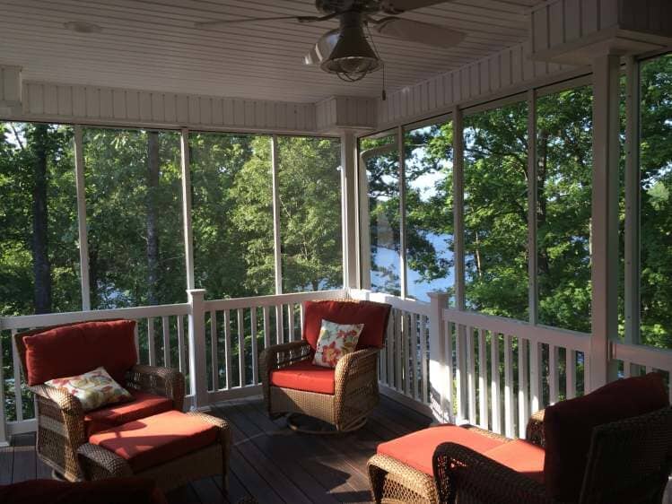 Modern House Decoration — Living Room with Glass Window in Marion, IL