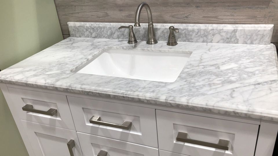 Marble Countertop On Bathroom